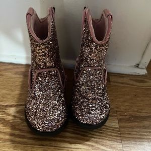 Kelly & Katie Toddler Size 5 Pink Sparkle Cowboy Boot.